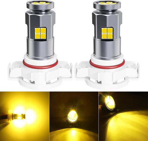 Super Bright 5202 PS19W LED Fog Light Bulbs or DRL 6000K Xenon White,Compatible with 5202 PS19W PS24W 5201,Automotive-grade 3030 22-SMD 360° Output Fog Lamps Replacement12V for Cars and Trucks in Saudi Arabia
