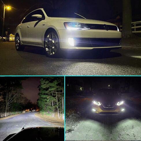 Super Bright 5202 PS19W LED Fog Light Bulbs or DRL 6000K Xenon White,Compatible with 5202 PS19W PS24W 5201,Automotive-grade 3030 22-SMD 360° Output Fog Lamps Replacement12V for Cars and Trucks in Saudi Arabia