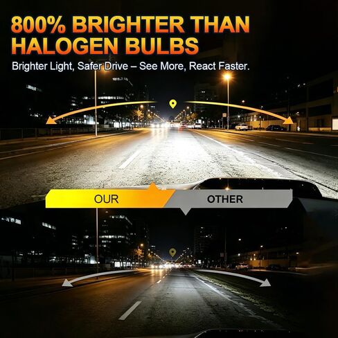 9005 H11 LED Bulbs 40000LM 6500K Cool White, IP68 Waterproof Automotive Light Bulbs for GMC Canyon 2015-2020, 3-Min Plug-N-Play Driving Lights Bulb, Pack of 4 in Kuwait