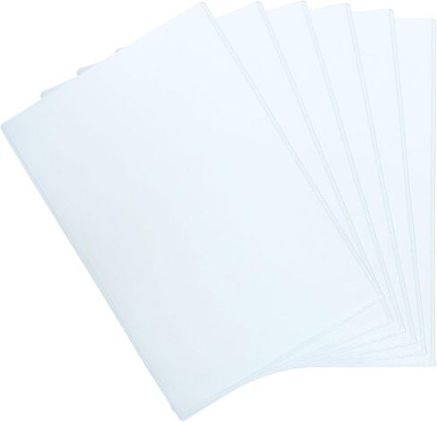 Zorfeter 6 Pack 8.5 x 11 Inch Rigid Print Protectors, Clear Plastic Page Protectors Hard Sheet Sleeves, Waterproof Document Holder for Photos/Documents in Kuwait