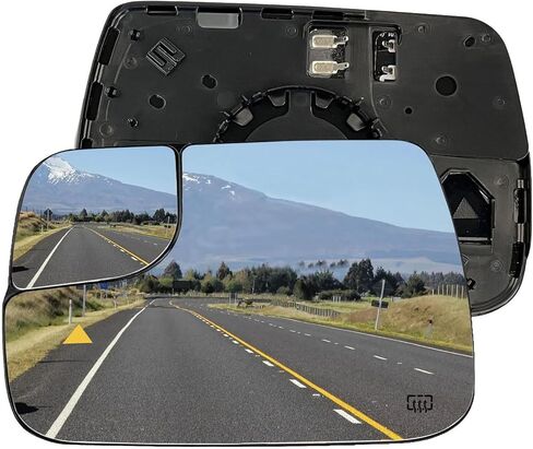 Driver Side Mirror Replacement For 2019 2020 2021 2022 2023 2024 Dodge Ram 1500, Left Side Mirror Glass Power Heated, Rear View Mirrors with Blind Spot Detection System Single Replace # 68402095AA in Saudi Arabia