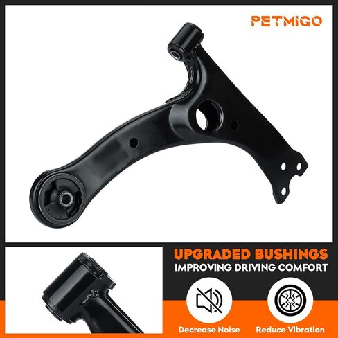 مجموعات تعليق ذراع التحكم السفلي الأمامي لسيارة Pontiac Vibe 2003-2008، لسيارة Toyota Matrix 2003-2013، لسيارة Toyota Celica 2000-2005 (تم تصنيعها بعد تاريخ الإنتاج 10/99)، Corolla 2003-2013، K640360، K640361 in Kuwait