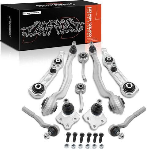 A-Premium Set of 10, Lower Forward Rearward Control Arm, Sway Bar Link, Upper Ball Joint, Outer Tie Rod End, Compatible with Mercedes-Benz E320 E350 E500 E550 E55/E63 AMG & CLS500 CLS550 CLS55 AMG in Kuwait