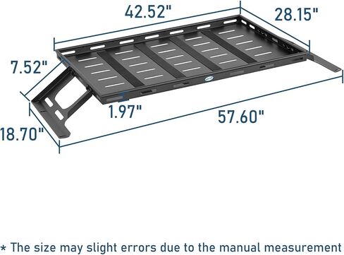 رف حامل الأمتعة للتخزين الداخلي من Hooke Road متوافق مع موديلات 1987-2006 Jeep Wrangler YJ TJ ذات السقف الصلب (باستثناء غير المحدودة)، رف شحن سلة فولاذي خفيف الوزن in Kuwait
