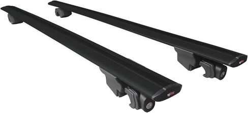 Compatible with Kia Sorento 2010-2015 Roof Rack Hook Luggage Rack Railing Rack with Key Aluminium Black in Saudi Arabia