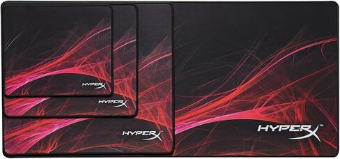 HyperX Fury S - Speed Edition Pro Gaming Mouse Pad, Cloth Surface Optimized for Speed, Stitched Anti-Fray Edges, Medium 360x300x3mm - Black (Renewed) in Kuwait