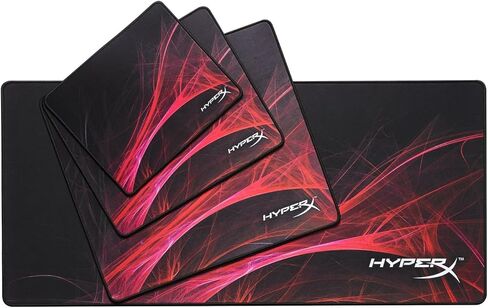 HyperX Fury S - Speed Edition Pro Gaming Mouse Pad, Cloth Surface Optimized for Speed, Stitched Anti-Fray Edges, Medium 360x300x3mm - Black (Renewed) in Kuwait