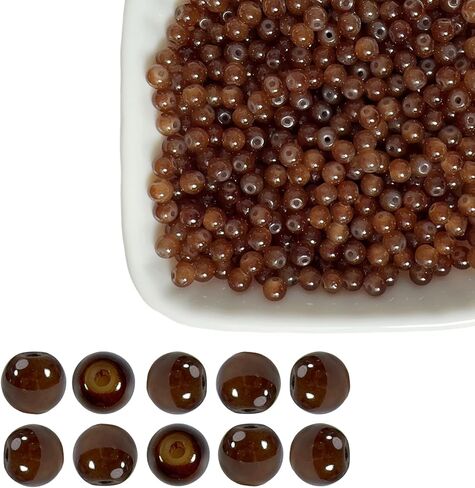 4 مم من الخرز الزجاجي الأخضر - 2000 قطعة 5/32 بوصة - مساحة مستديرة متألقة خرز ناعم ومتين للأساور والقلائد والأقراط وصناعة المجوهرات وديكور الحرف اليدوية مع صندوق تخزين in Kuwait