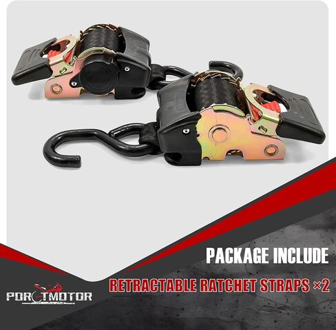 2 Pack Bolt-On Retractable Ratchet Straps (1" x5.3'), Self Retractable Ratchet Tie Down Straps Auto Retracting Transom Tie Down Straps for Boats, Jet Skis, Motorcycles, ATVs, Cargo in Saudi Arabia