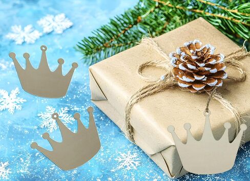 30PCS Unfinished Crown Wood Cutouts - DIY Craft Blank Wood Chips - Crown Shaped Wooden Label Tags - Ideal for Gift Tags Handmade Shop Door Decor Wedding and Home Party Decorations in Saudi Arabia