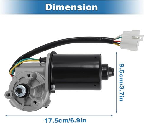 Front Windshield Wiper Motor for Peterbilt 379 1986-2007 384 2008-2016 386 2006-2016 388 2008-2015 389 2008-2022 Front Windscreen Wiper Motor 1803676/E006185/E008172 5 Pin in Saudi Arabia