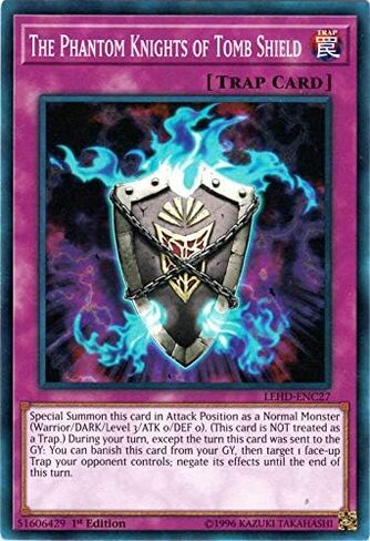 Yu-Gi-Oh! - The Phantom Knights of Tomb Shield - LEHD-ENC27 - Common - 1st Edition - Legendary Hero Decks - Phantom Knights Deck in Saudi Arabia