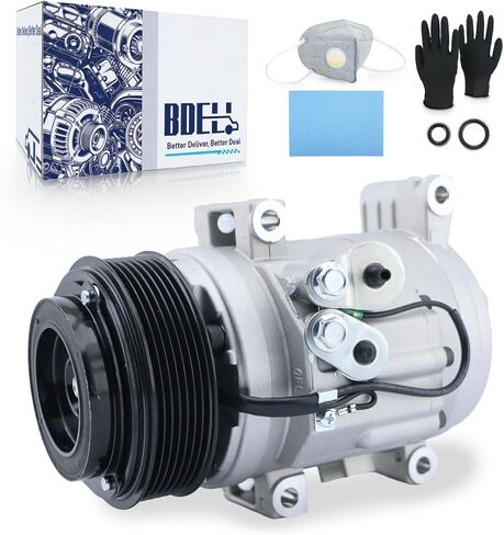 BDELI - AC Compressor Assembly Compatible with 2005 2006 2007 2008 2009 2010 2011 2012 2013 2014 2015 Toyota Tacoma 2.7L 4.0L, Replaces CO10835C 88320-04060 in Saudi Arabia