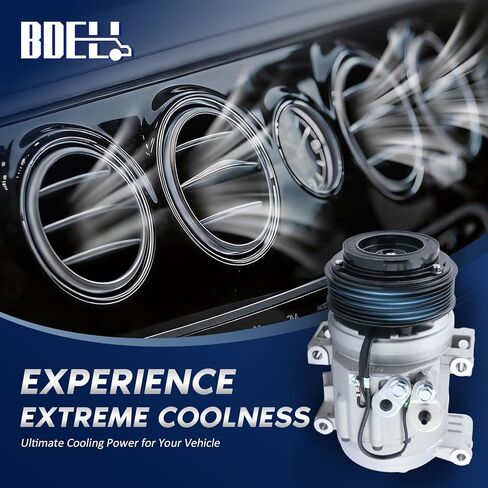 BDELI - AC Compressor Assembly Compatible with 2005 2006 2007 2008 2009 2010 2011 2012 2013 2014 2015 Toyota Tacoma 2.7L 4.0L, Replaces CO10835C 88320-04060 in Saudi Arabia