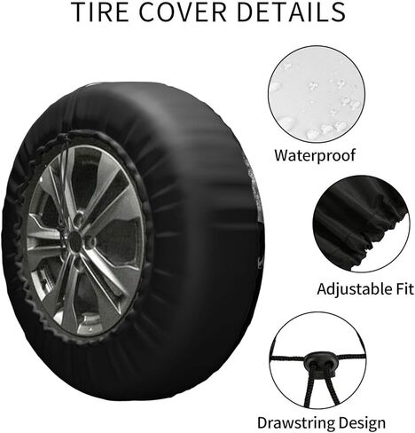 Colorado Flag Vintage Mountain Tire Cover Wheel Protectors Sun Protection Wheel Tire Covers Universal Fit for Truck SUV RV Camper Trailer 17 inch in Kuwait