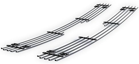 APS Premium Stainless Steel SS Chrome Billet Grille Grill Insert Compatible with Ford Escape 2008 2009 2010 2011 2012 Main Upper N19-A38756F in Saudi Arabia