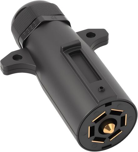 Rv 7 Pin Trailer Plug with Ip68 Waterproof Seal, Detachable Rv-Style 7 Pin Trailer Connector, Designed for Maintaining Equipment Trailers and Long - Distance Trips Rvs Owner to Repairs and Upgrades in Saudi Arabia