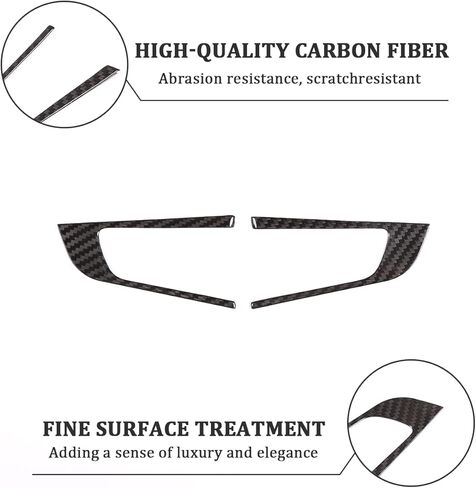 TOYCIDFG Steering Wheel Cover Trim Compatible with Alfa Romeo Giulia 2017 2018 2019 Carbon Fiber Interior Decoration Accessories in Saudi Arabia