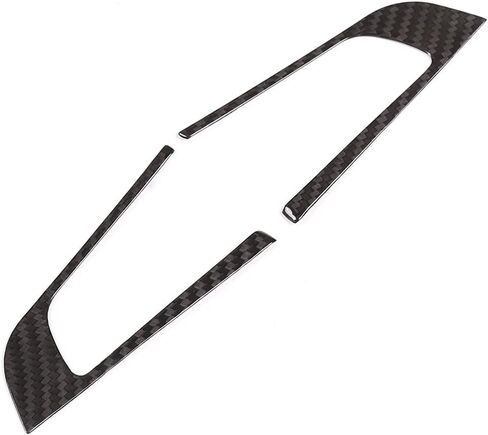 TOYCIDFG Steering Wheel Cover Trim Compatible with Alfa Romeo Giulia 2017 2018 2019 Carbon Fiber Interior Decoration Accessories in Saudi Arabia