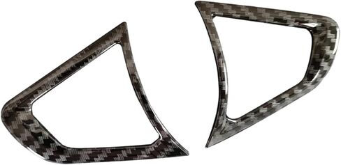 Car Steering Wheel Cover Trim Fit for Ford Fusion Fit for Mondeo Fit for Edge 2013 2014 2015 2016 2017 2018 2019 Carbon Fiber Style Black ABS in Saudi Arabia