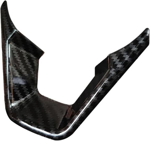 Car Steering Wheel Cover Trim Fit for Ford Fusion Fit for Mondeo Fit for Edge 2013 2014 2015 2016 2017 2018 2019 Carbon Fiber Style Black ABS in Saudi Arabia