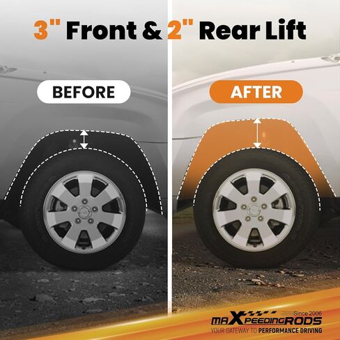 maXpeedingrods 3" Front & 2" Rear Lift Leveling Kit for Nissan Titan 2004-2023, Aluminum Spacer & Lift Block in Saudi Arabia