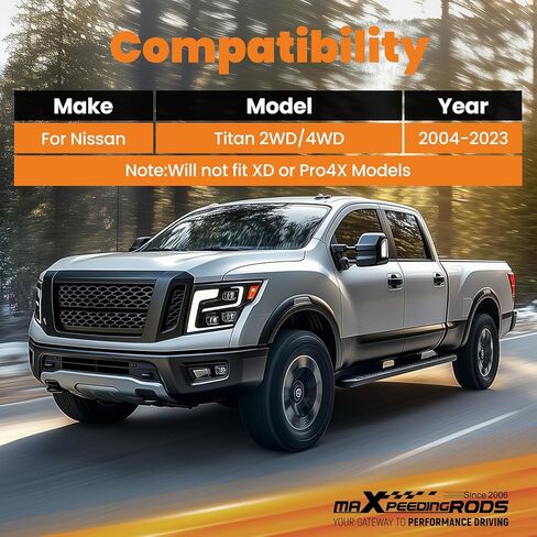 maXpeedingrods 3" Front & 2" Rear Lift Leveling Kit for Nissan Titan 2004-2023, Aluminum Spacer & Lift Block in Saudi Arabia