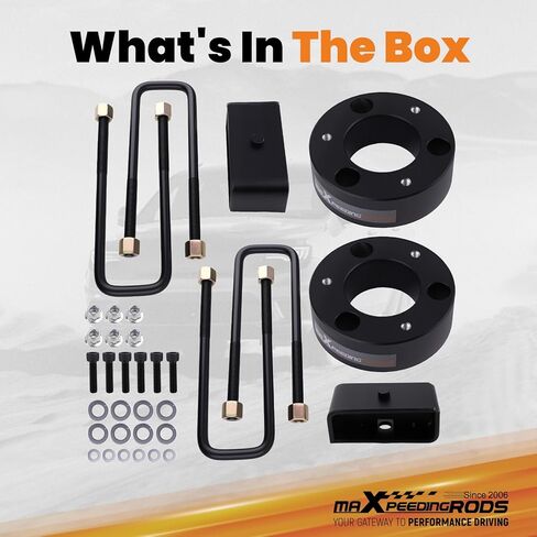 maXpeedingrods 3" Front & 2" Rear Lift Leveling Kit for Nissan Titan 2004-2023, Aluminum Spacer & Lift Block in Saudi Arabia