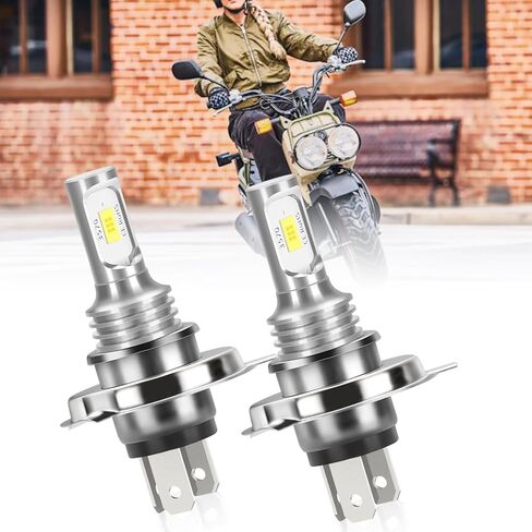 H4/9003 LED Headlight Bulb 6000K Cool White, Super Bright Plug-and-Play Replacement for Honda NPS50 Ruckus 50 2003-2004-2005-2006-2007-2008-2009-2010-2011-2012-2013-2014-2015-2016 Scooter (2 Bulbs) in Saudi Arabia