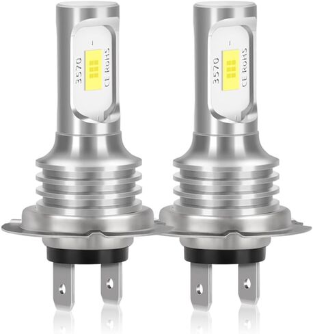 For Volkswagen Golf GTI 2010-2018 LED Headlight Bulbs, 4-Pack H15 High Beam (with DRL) + H7 Low Beam, 6000K White Plug-and-Play Canbus Ready Conversion Kit in Kuwait