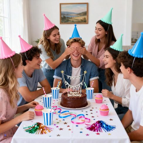 لافتة عيد ميلاد سعيد لكعكة توبر، أعلام راية مصنوعة يدويًا مع عمود خشبي ونجمة ذهبية، علامة عيد ميلاد سعيد صغيرة أنيقة، رايات عيد ميلاد لتزيين الحفلات، مستلزمات الكيك والكب كيك in Kuwait