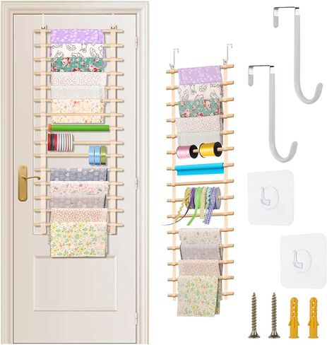 sewing fabric storage: 33.5x16.5 Inch fabric organizer and sewing fabrics organizer room hanging organization for Door & wall Craft Closet Boards Stash Store Yarn quilting Pattern Notions Supplies in Saudi Arabia