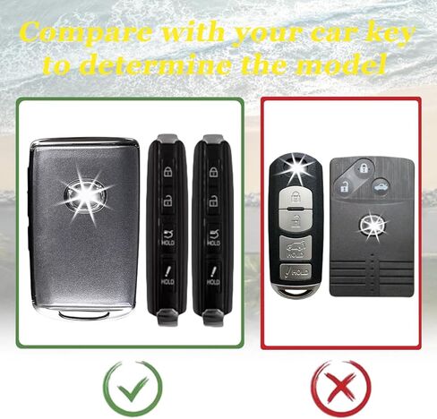 WJS Key Fob Cover,Car Key Case Shell Protector Compatible with 2019-2026 Mazda 3 6 CX-30 CX-5 CX-9 CX-50 CX-70 CX90 MX-5 Miata (Black) in Saudi Arabia