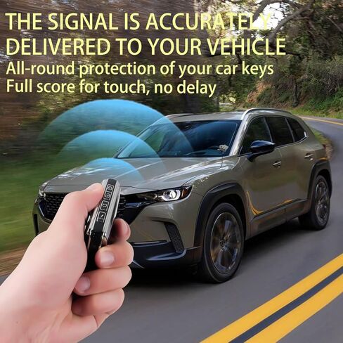 WJS Key Fob Cover,Car Key Case Shell Protector Compatible with 2019-2026 Mazda 3 6 CX-30 CX-5 CX-9 CX-50 CX-70 CX90 MX-5 Miata (Black) in Saudi Arabia