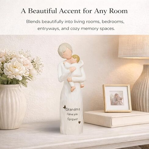 First Time Grandma Gifts, Sentimental Grandmother and Baby Resin Statue, Pregnancy Announcement Keepsake Meaningful Home Decor Figurine for Mother's Day, Birthday, Grandparents Day in Saudi Arabia
