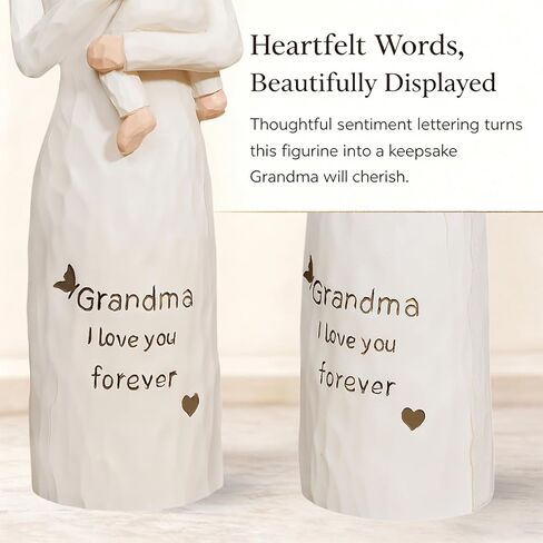 First Time Grandma Gifts, Sentimental Grandmother and Baby Resin Statue, Pregnancy Announcement Keepsake Meaningful Home Decor Figurine for Mother's Day, Birthday, Grandparents Day in Saudi Arabia