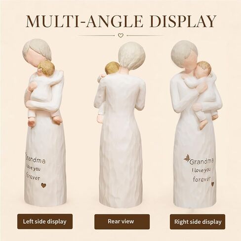 First Time Grandma Gifts, Sentimental Grandmother and Baby Resin Statue, Pregnancy Announcement Keepsake Meaningful Home Decor Figurine for Mother's Day, Birthday, Grandparents Day in Saudi Arabia