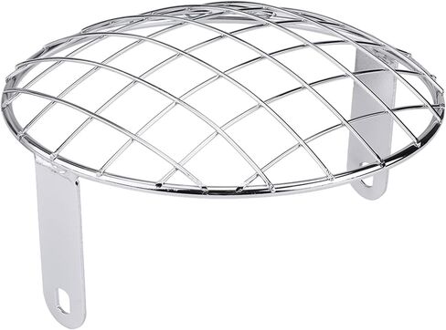 Motorcycle 7" Headlight Mesh Grill Side Mount Universal Cover Mask(chrome) in Kuwait