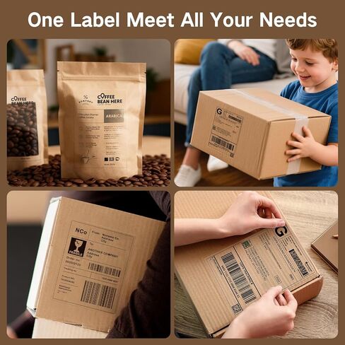 4x6 Inch Clear Thermal Shipping Labels, Premium Transparent Direct Thermal Labels Compatible with Zebra/Rollo/Munbyn Printers, Professional Invisible Adhesive Labels, 100PCS in Saudi Arabia