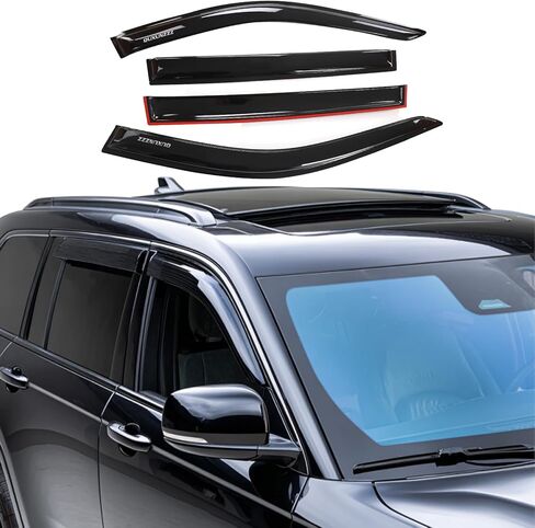 Rain Guards Side Window Visor Vent Outside Mount Fits for Jeep Grand Cherokee 2022 2023 2024 2025 in Kuwait