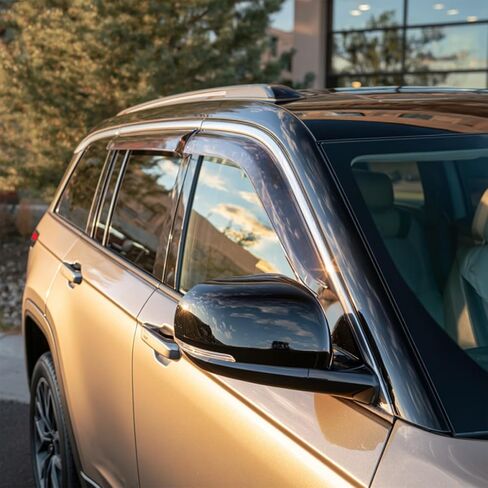 Rain Guards Side Window Visor Vent Outside Mount Fits for Jeep Grand Cherokee 2022 2023 2024 2025 in Kuwait