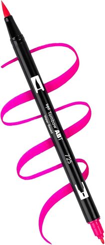 Tombow 56243 Dual Brush Pen Art Markers, Happy Hour, 6-Pack, Water-Based Ink, for Hand Lettering, Watercolor, Fine Art, Illustrations in Kuwait