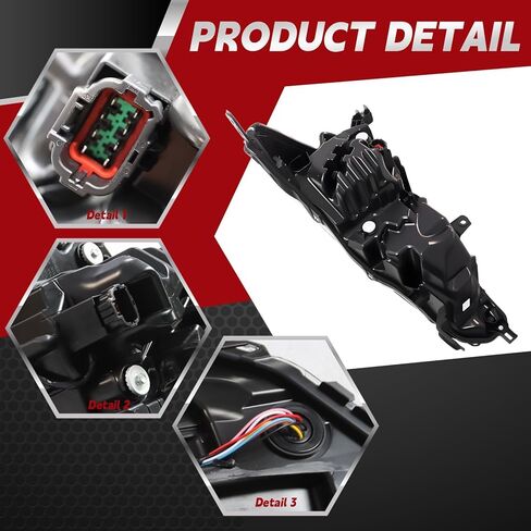 مجموعة المصابيح الأمامية الجانبية للركاب من Nakkaa مع DRL متوافقة مع Altima SV/S/SR/SR Premium/SL/Platinum 2023-2025 للمصابيح الأمامية 26010-6CA0B 260106CA0B يمين in Kuwait