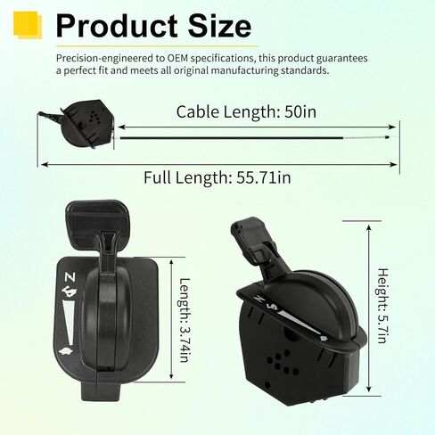 51" Throttle Choke Cable Replacement for Cub Cadet 746P06891, Lawn Mower Engine Control Cable for ZT1 ZT2 ZTS Zero Turn Mowers ZT1-42 ZT1-50 ZT1-54 in Kuwait