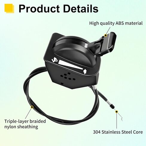 51" Throttle Choke Cable Replacement for Cub Cadet 746P06891, Lawn Mower Engine Control Cable for ZT1 ZT2 ZTS Zero Turn Mowers ZT1-42 ZT1-50 ZT1-54 in Kuwait