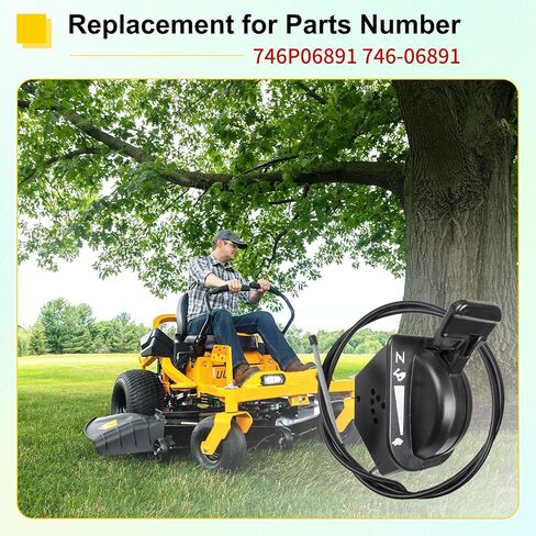 51" Throttle Choke Cable Replacement for Cub Cadet 746P06891, Lawn Mower Engine Control Cable for ZT1 ZT2 ZTS Zero Turn Mowers ZT1-42 ZT1-50 ZT1-54 in Kuwait