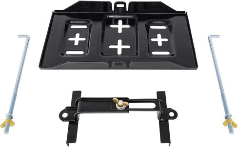 JEGS Steel Battery Tray Kit | Includes Tray, Hold Down, and Two J-Bolts | Corrosion-Resistant Vinyl Coating | 7in.Wide By 13in.Long in Saudi Arabia
