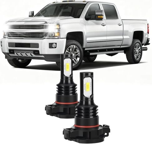 Light Bulbs Compatible for 2008-2015 Chevrolet Silverado 1500 2500 3500HD 5202 Fog Lights Combo Pack 800% Brightness with Cooling Fan Plug N Play Pack of 2 in Saudi Arabia
