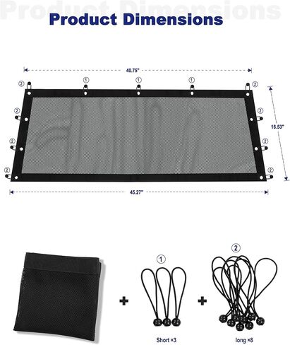 ZIDIYORUO Mesh Rear Window Sunshade for UTV - Dustproof & UV-Resistant Rear Window Net, Fits Polaris RZR PRO XP/4/Pro R (2020-2025), Quick Install & Durable Design in Saudi Arabia