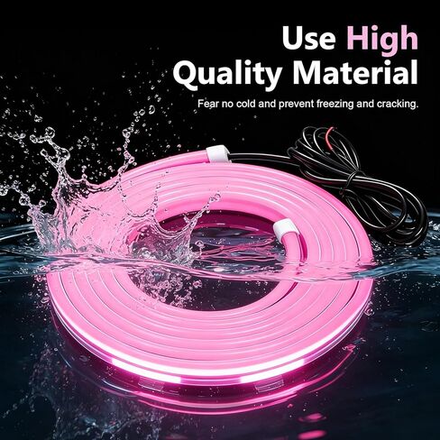 1 PC Car LED Hood Strip Light, 59 Inches Waterproof Hood Vibe Light, 12V High Brightness LED Running Lamp Strip, Universal for Cars, SUVs, Trucks (Pink) in Saudi Arabia